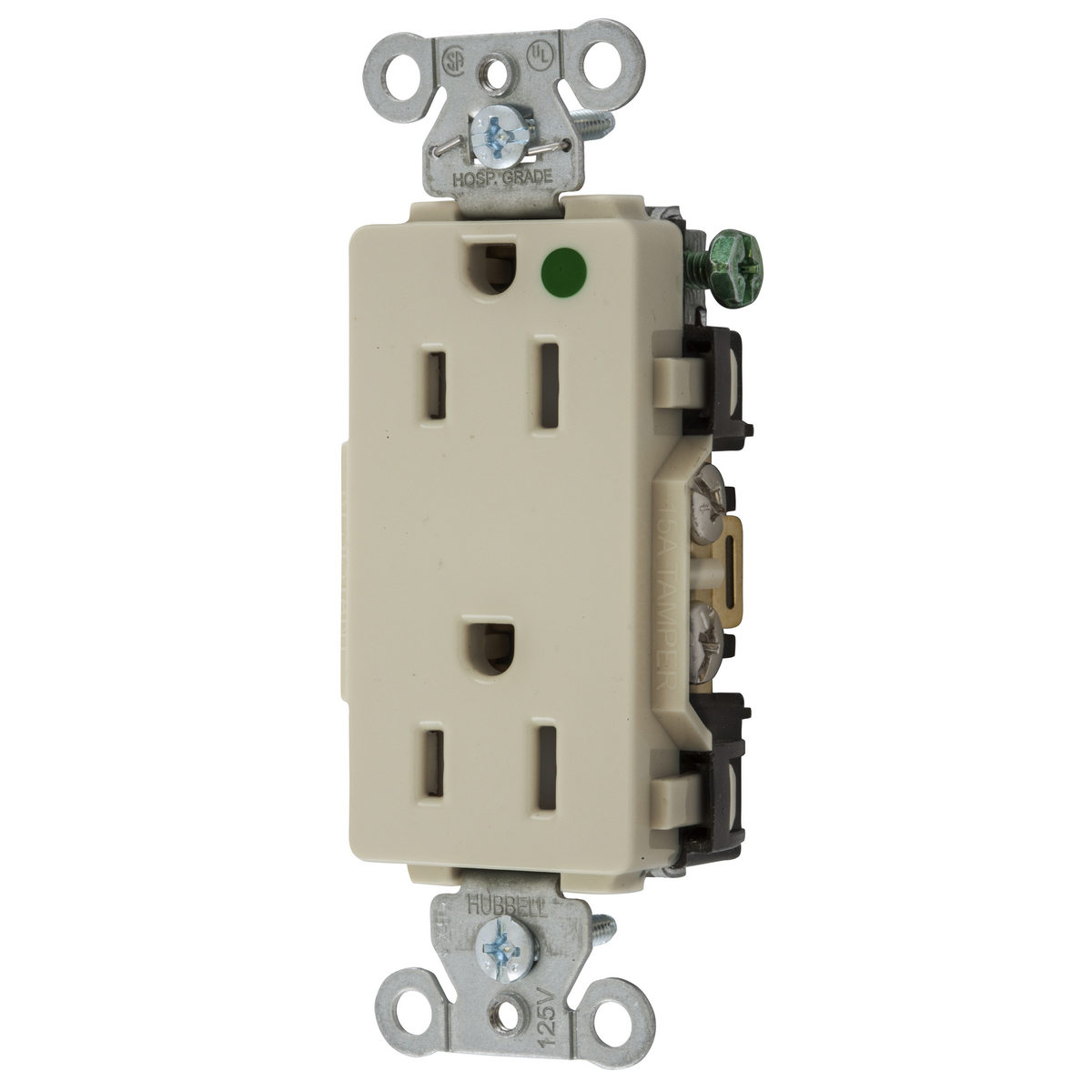 Product image for Hubbell 2172ALM Hubbell-PRO HG DECO 15A/125V AL