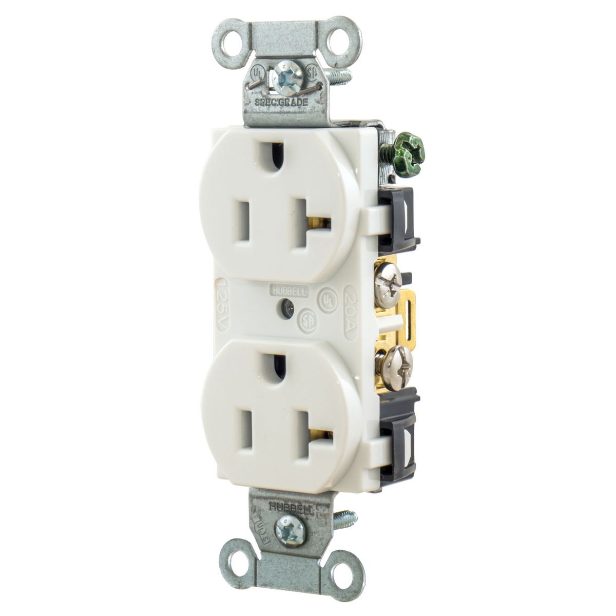 5352AW Duplex Receptacle Hubbell Wiring Device-Kellems