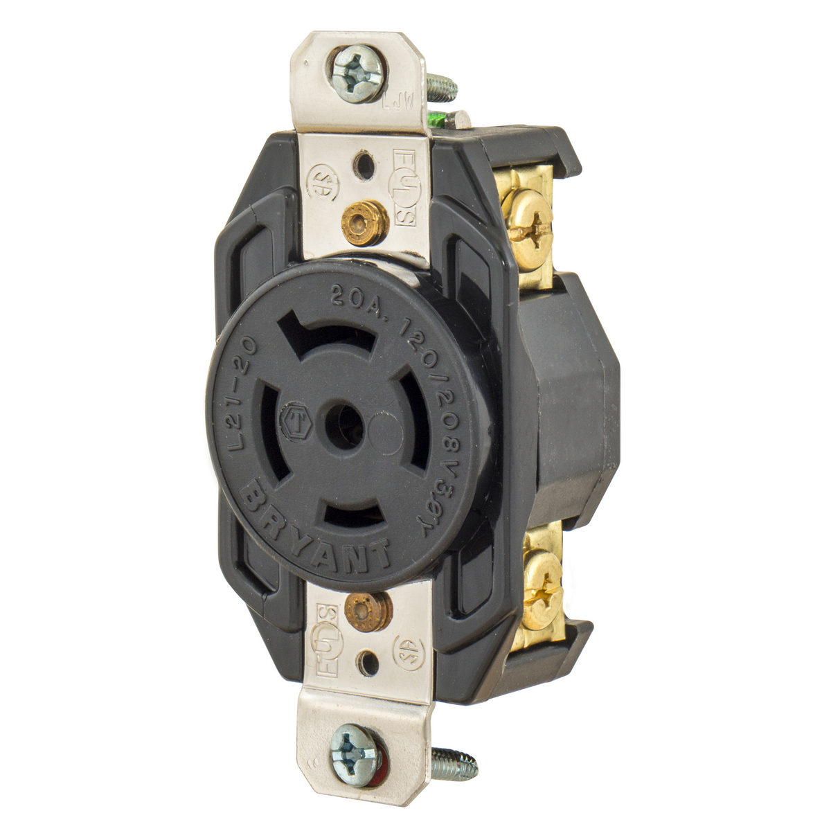 Enerlites Industrial Grade Locking Plug, 20A, L21-20P