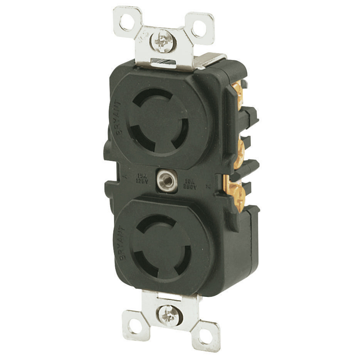 NEW IN FACTORY BAG * Details about   BRYANT 7580DR LOCKING DUPLEX RECEPTACLE 