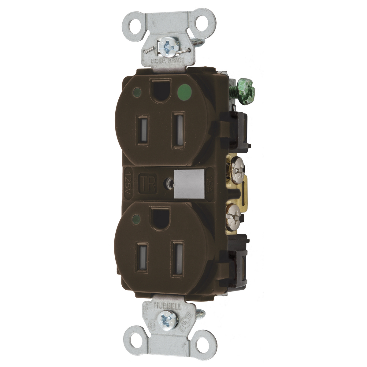 Straight Blade Devices Tamper Resistant Duplex Receptacle Hubbell Pro Hospital Grade Led 6209