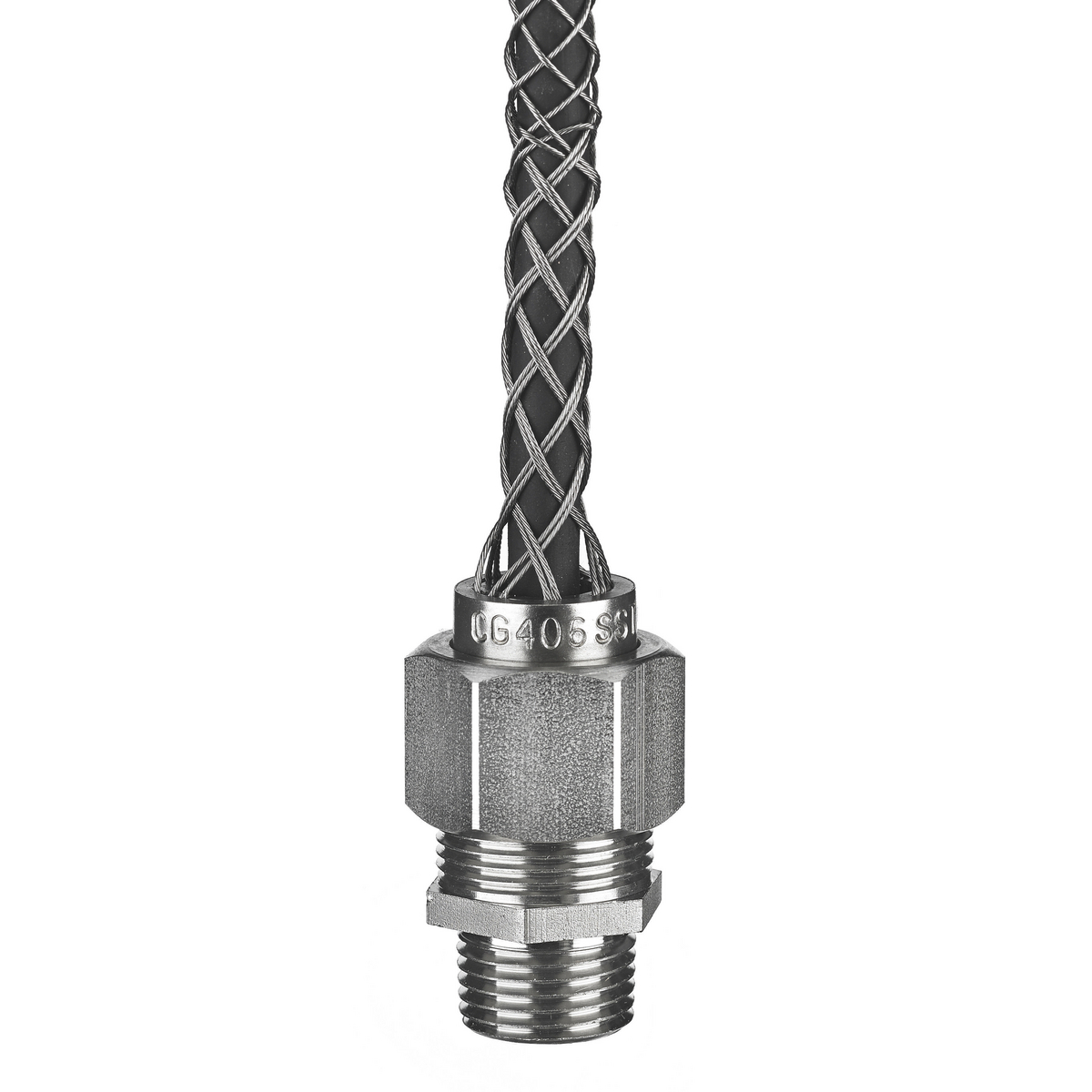 Arlington LPCG507 1/2 Non-Metallic Low-Profile Strain Relief Cord Connector,  .385 - .600 Range, Gray