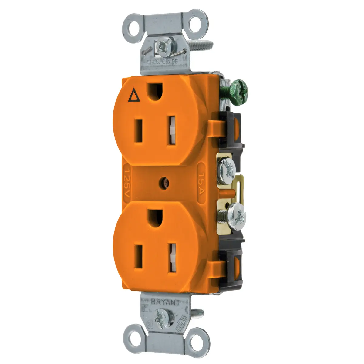 Hubbell Wiring Systems HBL8300HI HBL Hospital Grade Compact Duplex  Receptacle - JBJ SUPPLY STORE