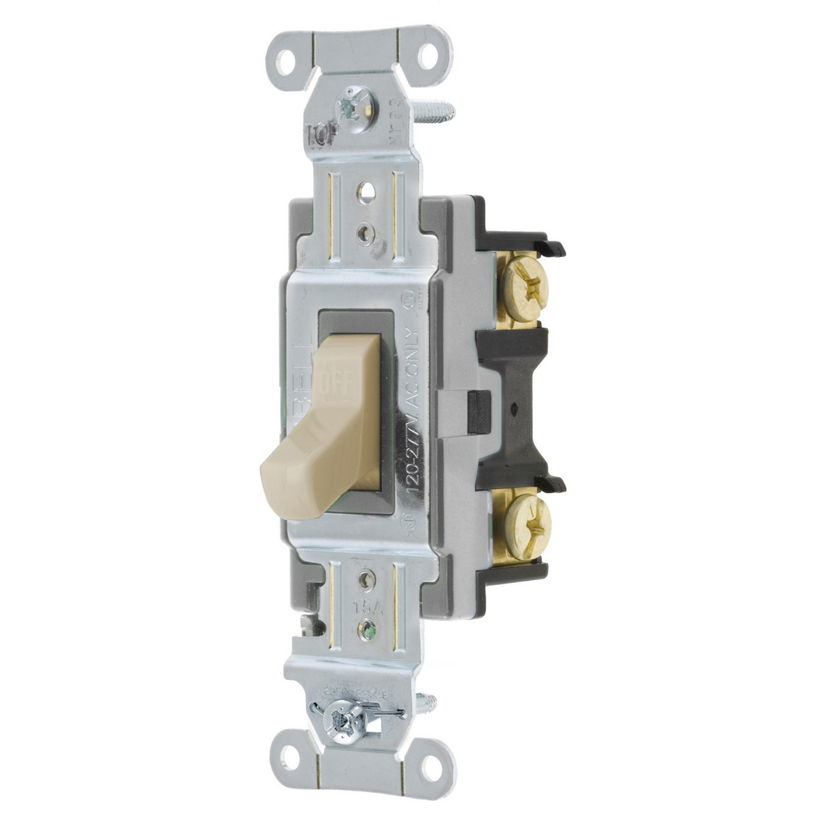 Product image for Hubbell CSB115AL SWITCH, SPEC, SP, 15A 120/277V, B+S, AL