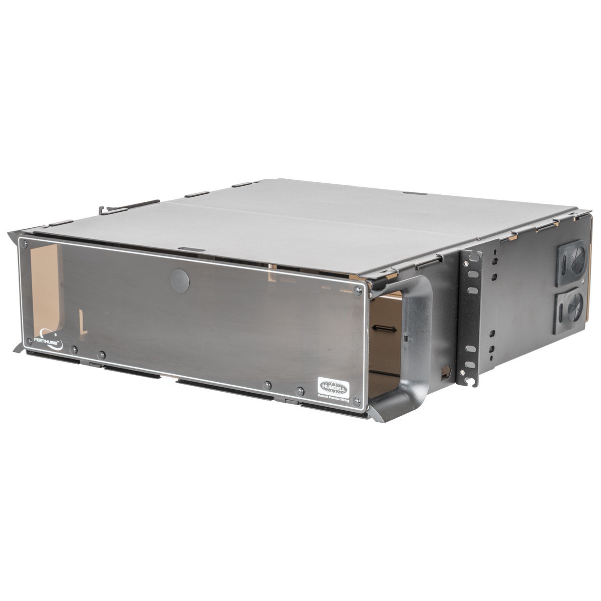JINGCHENGMEI 1U Blanko-Patchpanel Für 3 LGX-Panels – 48,3 Cm, Schwarz, Stahl, Für Netzwerkschränke