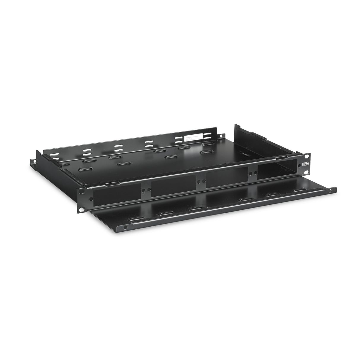 Fiber Optic Rack Mount Tray, 1 Rack Unit with Cover, 4 H4 Panel