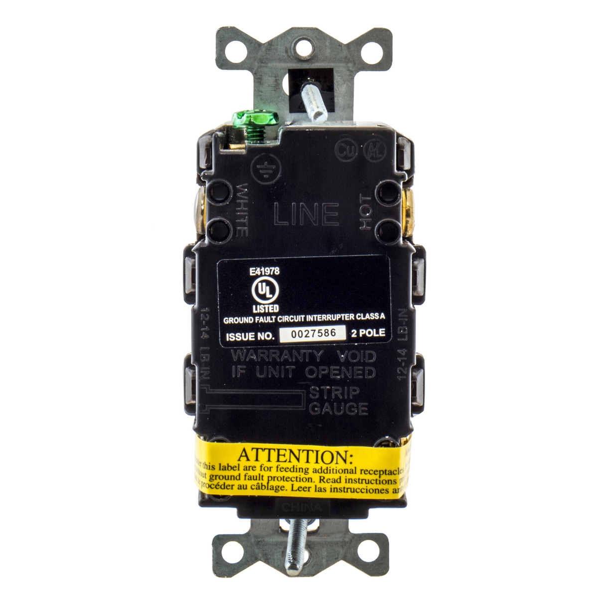 Power Protection Devices, Receptacle, Self Test, GFCI, Commercial Grade