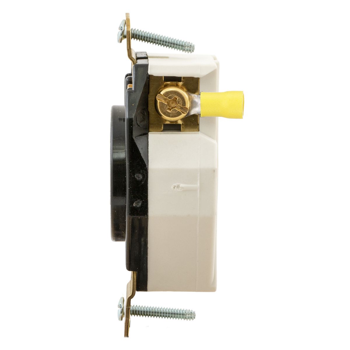 HUBBELL WIRING DEVICE-KELLEMS Extension Cord Reel: Grounding Plug, 5 - 20P,  NEMA L5-20R, White