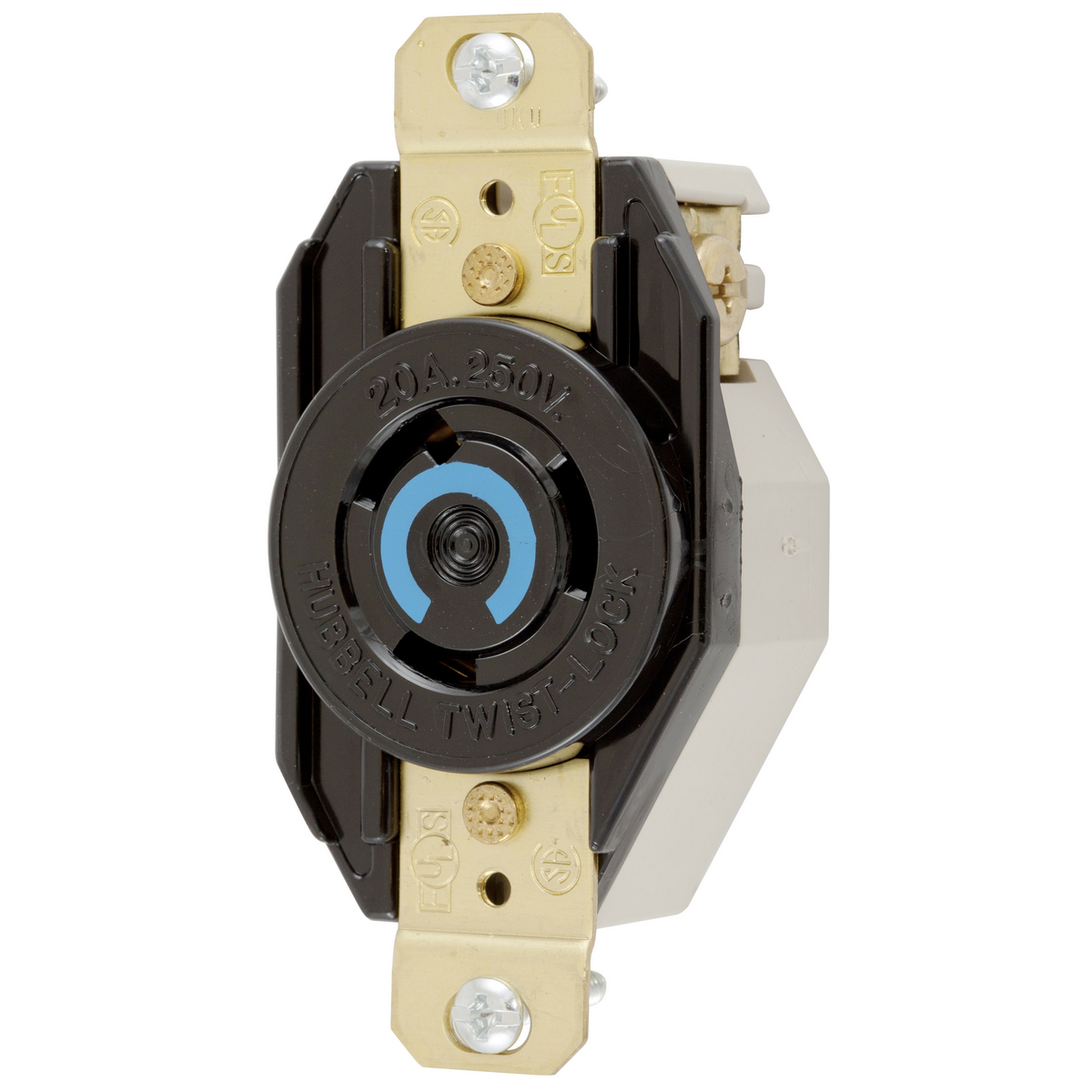 Locking Devices, Twist-Lock®, Industrial, Flush Receptacle, 20A