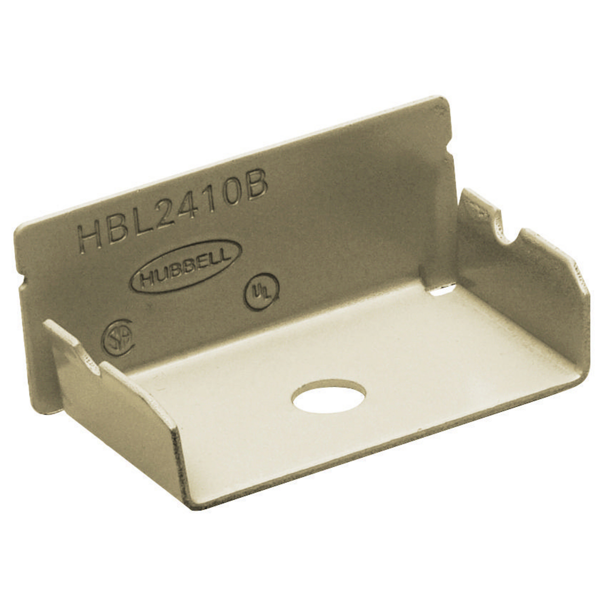 Product image for Hubbell HBL2410BIV Raceway, BLANK END FTG, HBL2400