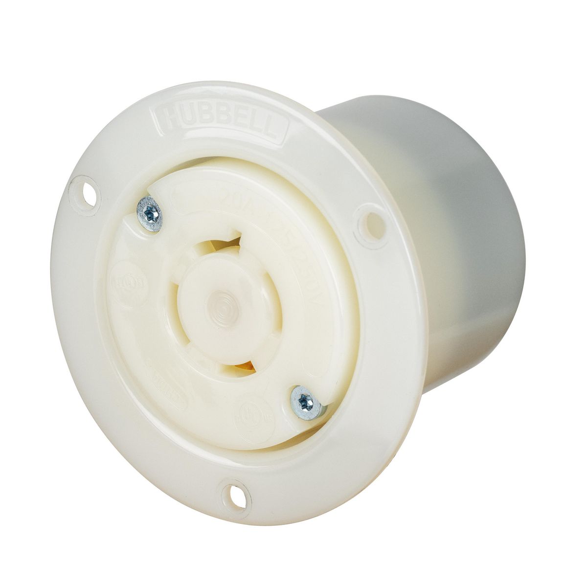 EdgeConnect™ Twist-Lock®, Flanged Receptacle, 20A 125/250V, Screwless ...