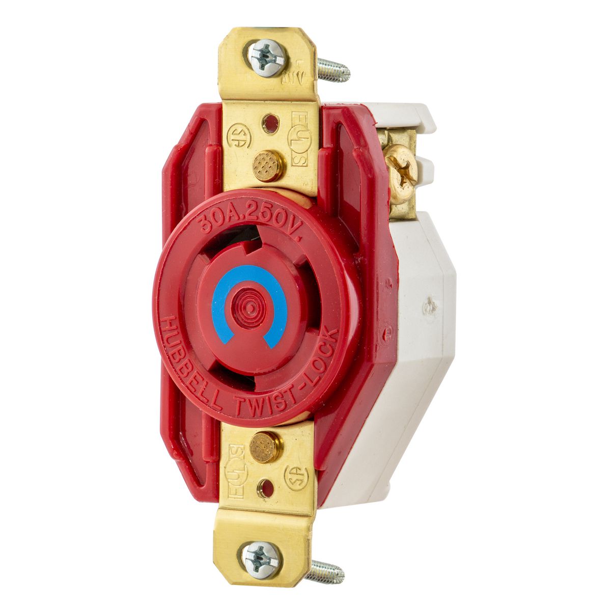 Product image for HWDK HBL2620M8 LKG RCPT, 30A 250V,