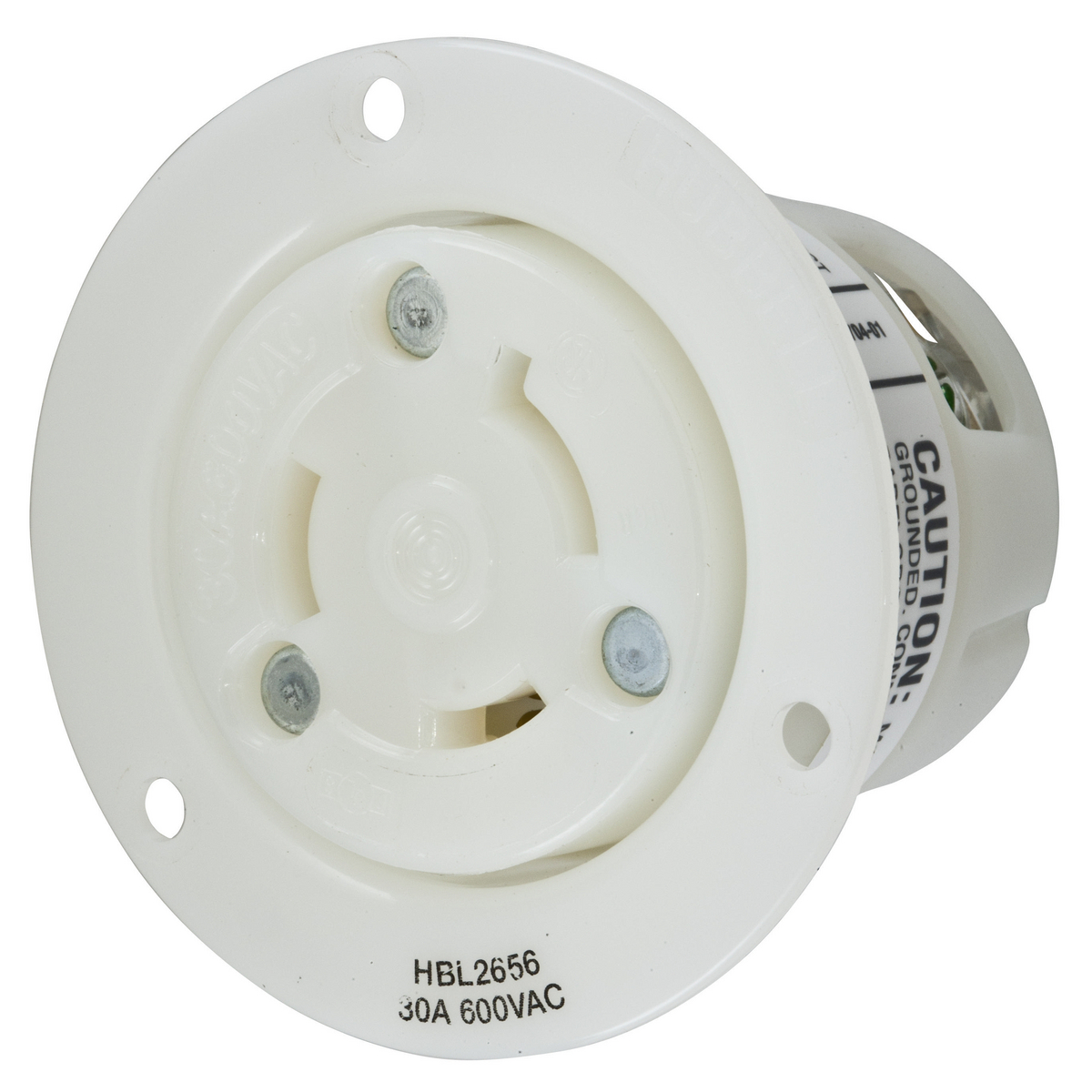 Product image for HWDK HBL2656 LKG FLG-RCPT, 30A 600V