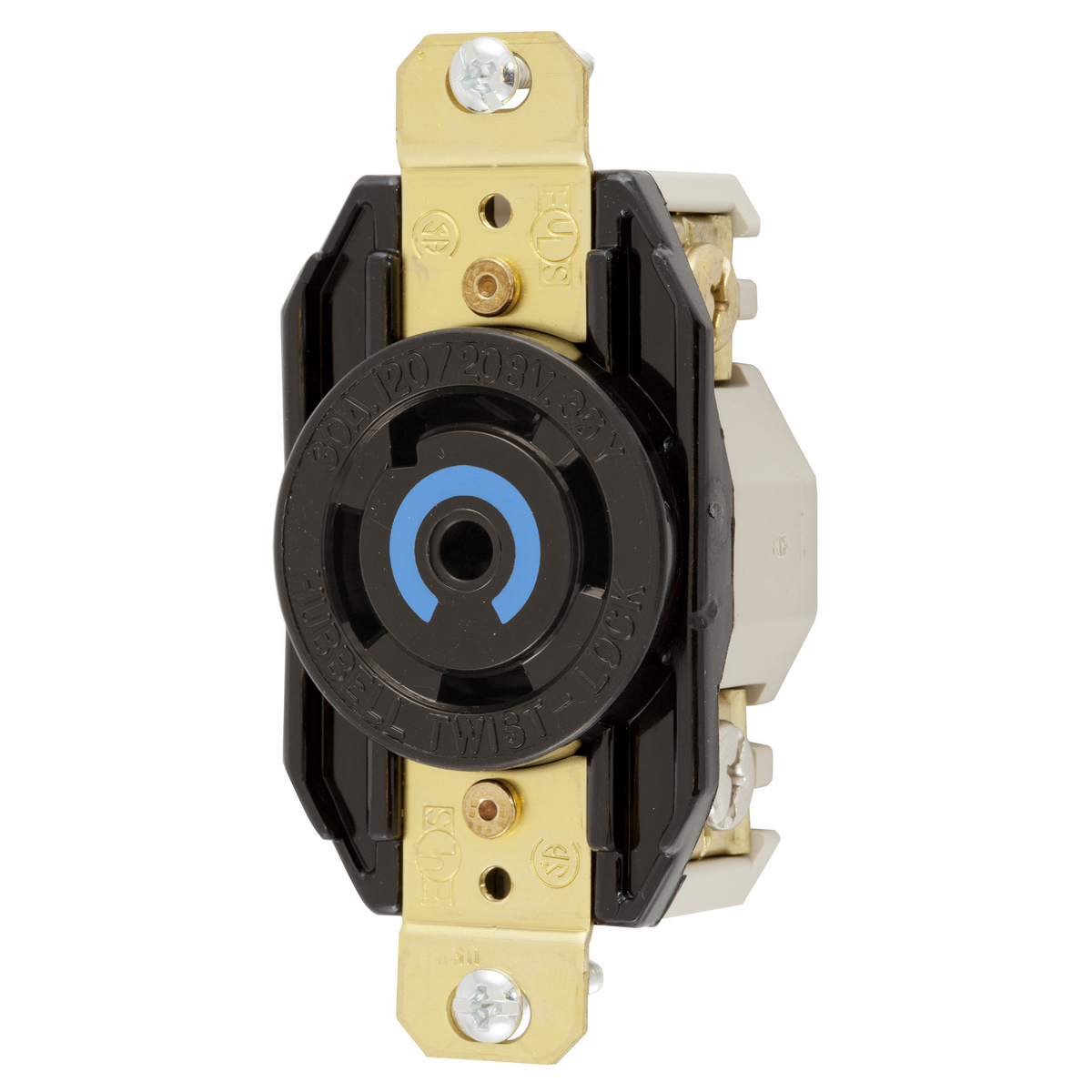 Locking Devices Twist Lock Industrial Flush Receptacle A Phase Wye V Ac Pole