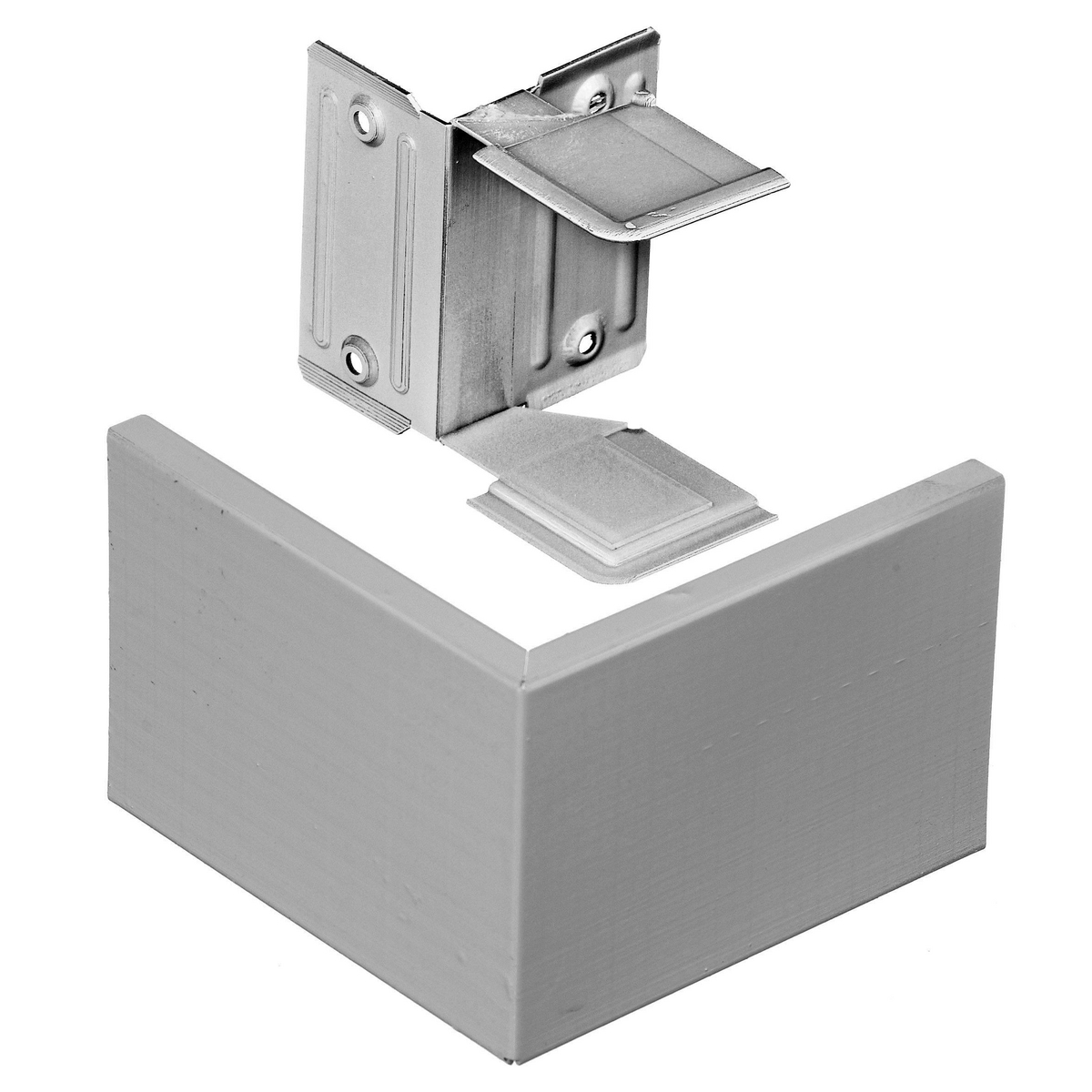 Product image for Hubbell HBL3018AEGY Raceway, EXT ELBOW, HBL3000 SER, GY