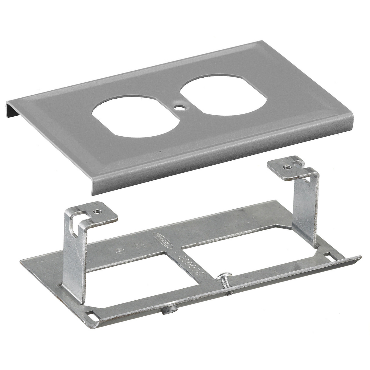 Product image for Hubbell HBL3043BEGY Raceway, PLT, DUP OPG, HBL3000 SER, GY