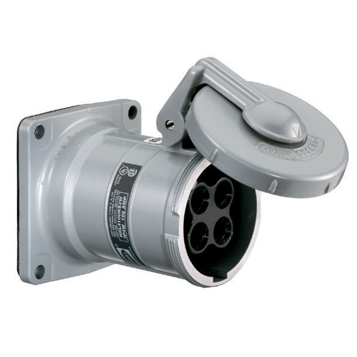 Product image for Hubbell HBL3100RS1W PS, INS, Receptacle, 2P3W, 100A 600V, S1
