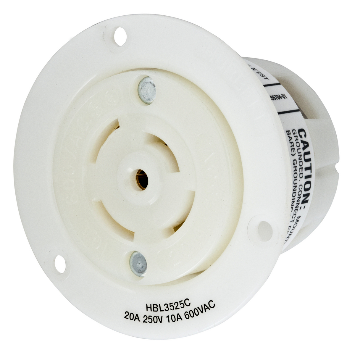 Hubbell  3521 Insulgrip Twist-Lock Plug 4 Pole 5 Wire 