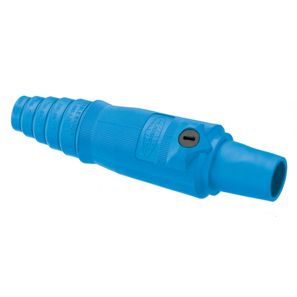 Product image for Hubbell HBL400FBL 400 Amp 600 VAC 250 VDC 1-Pole Blue FeMale Plug