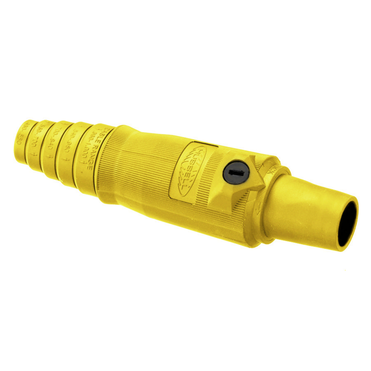 Product image for Hubbell HBL400FY 400 Amp 600 VAC 250 VDC 1-Pole Yellow FeMale Plug