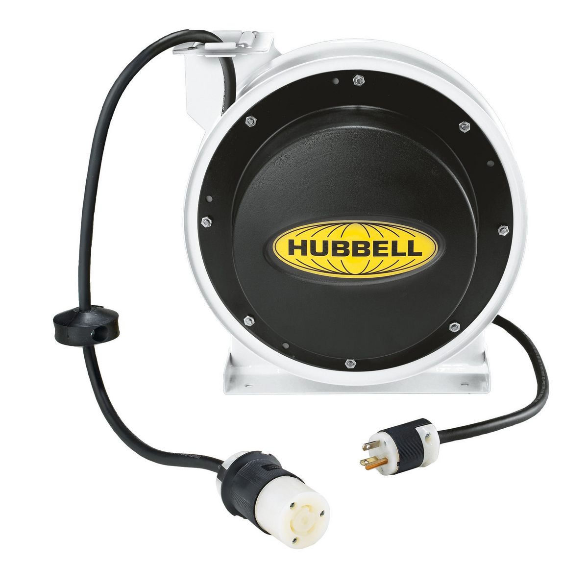 Product image for Hubbell HBL45123TL20WCORD REEL w/HBL2313, 45' 12/3, WHITE