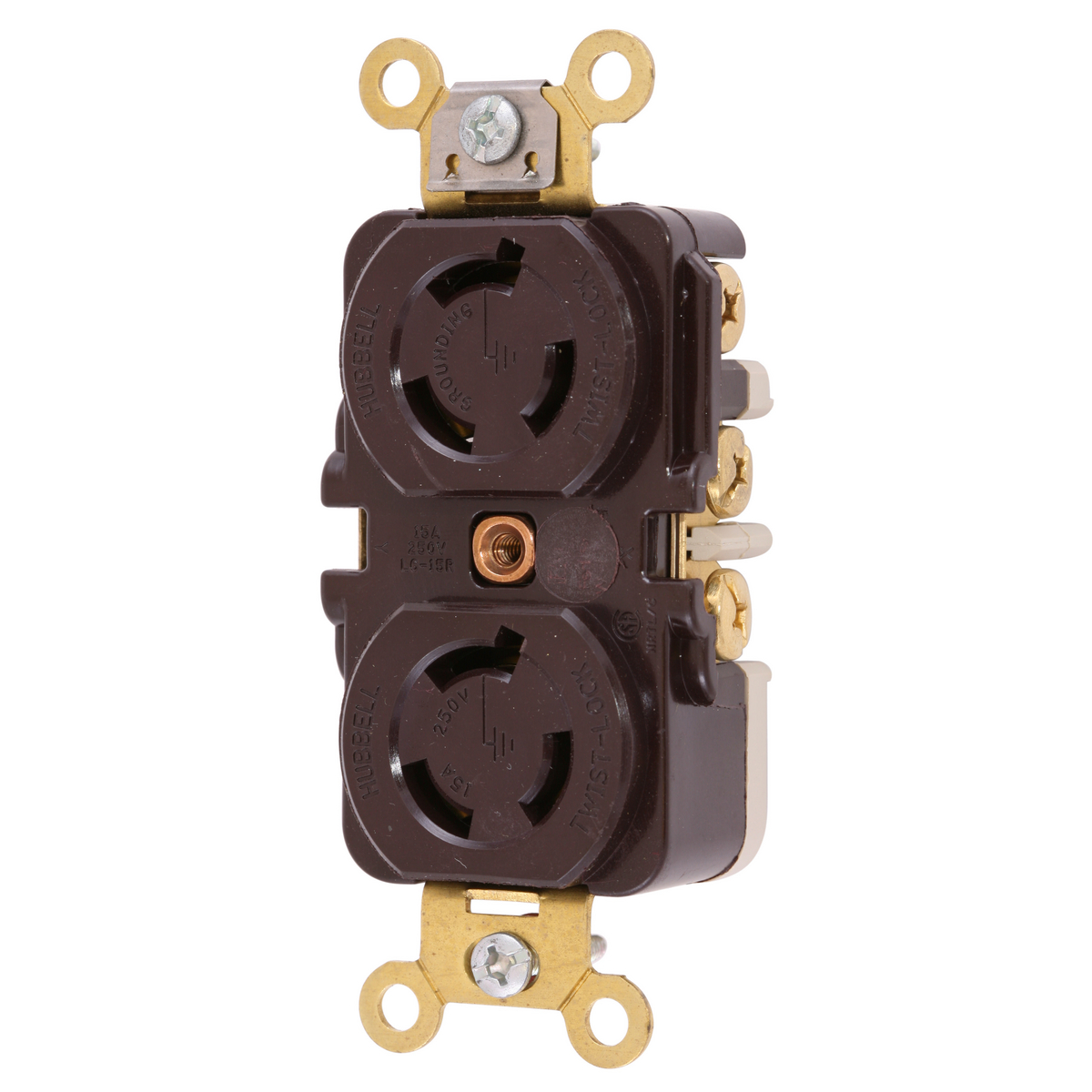 Hubbell Twist-Lock Single Recept Cat #HBL4560 15A 250V 2 Pole 3 Wire Lot/3 NIB 