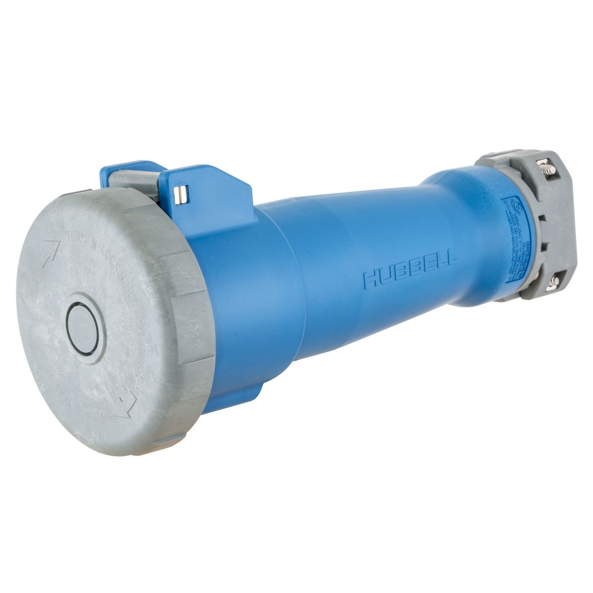 MENNEKES 60a 3 Phase 250vac Pin and Sleeve Watertight Plug Blue Me 460p9w for sale online 