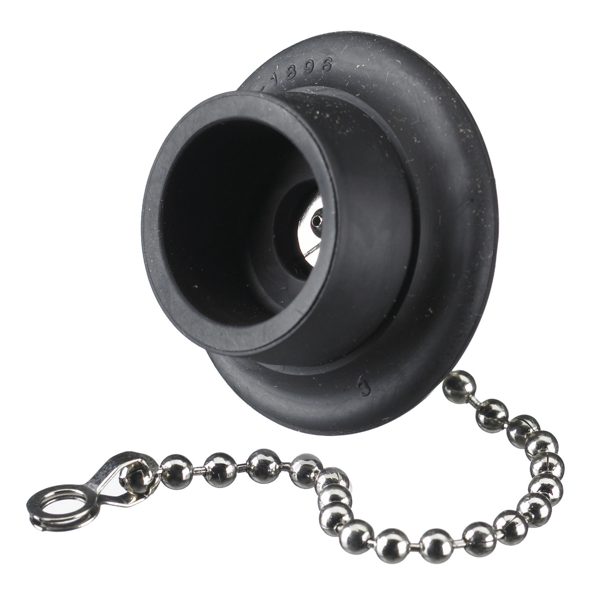 Product image for Hubbell HBL4890 Weatherproof Closure Cover with Nickel Plated Bead Chain