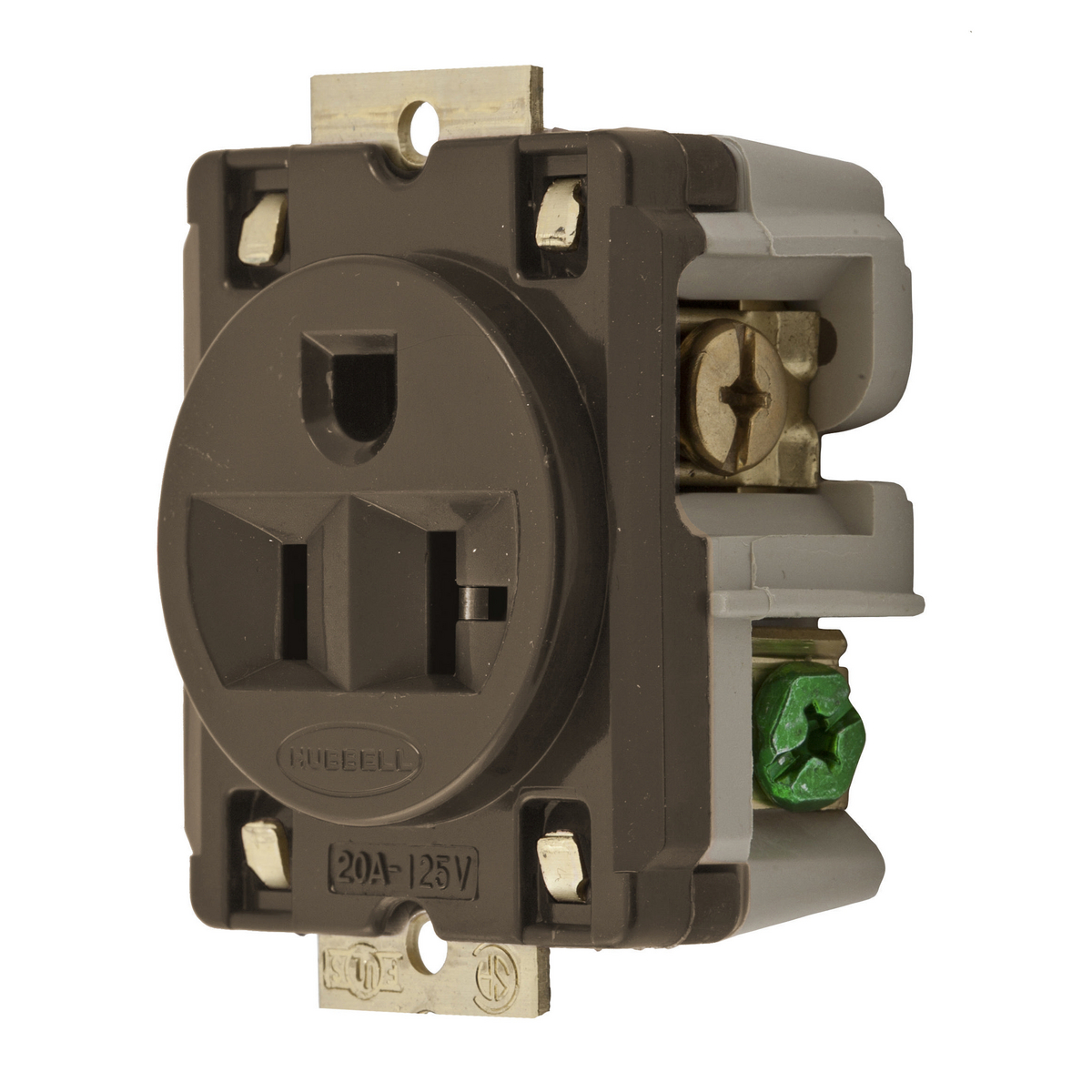 Straight Blade Devices, Receptacles, Panel Mount Single, Industrial ...