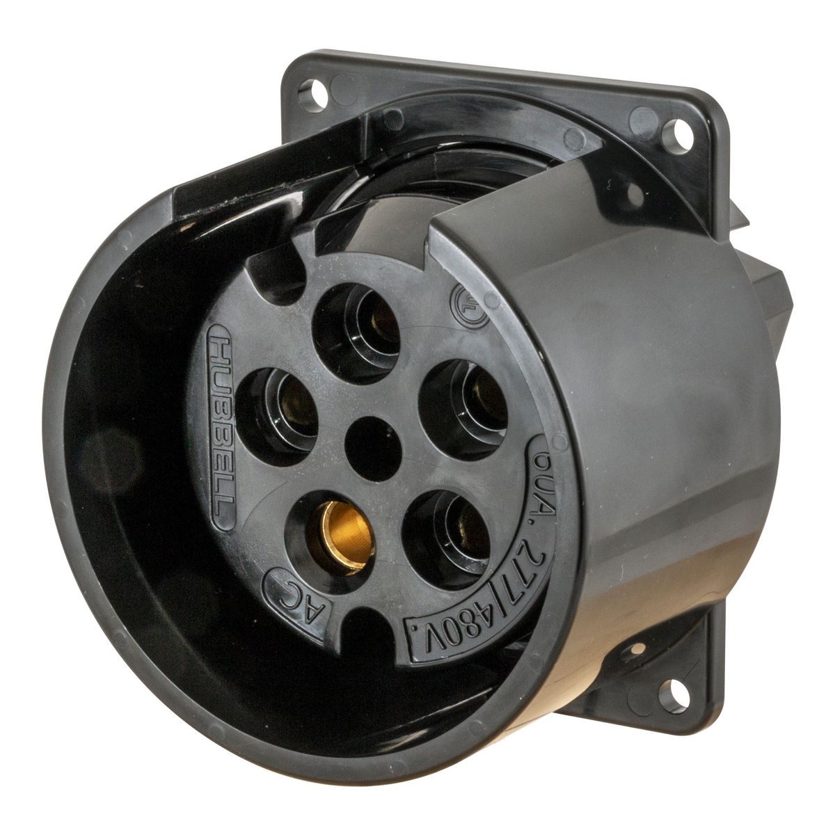 Product image for HWDK HBL5607R PS, 4P5W, 60A 277/480