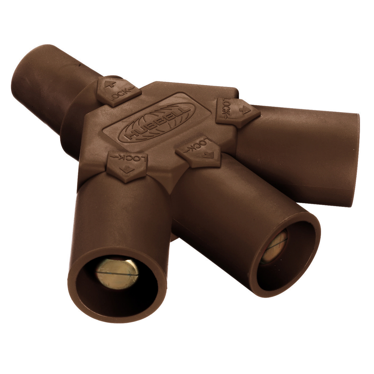 Product image for Hubbell HBLF3MBN Single Pole, TRI TAP, F-M-M-M, BROWN