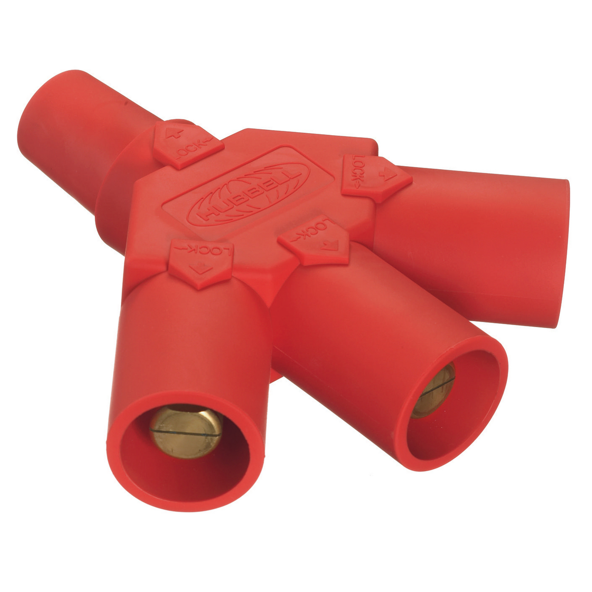 Product image for Hubbell HBLF3MR Single Pole, TRI TAP, F-M-M-M, RED