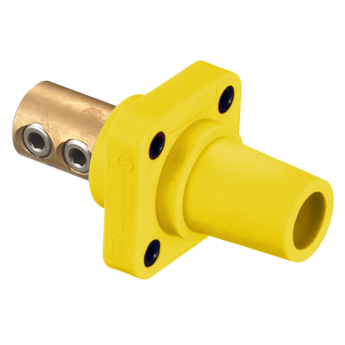 Product image for Hubbell HBLFRY Single Pole, 300/400A FeMale Receptacle, SCREW, YL