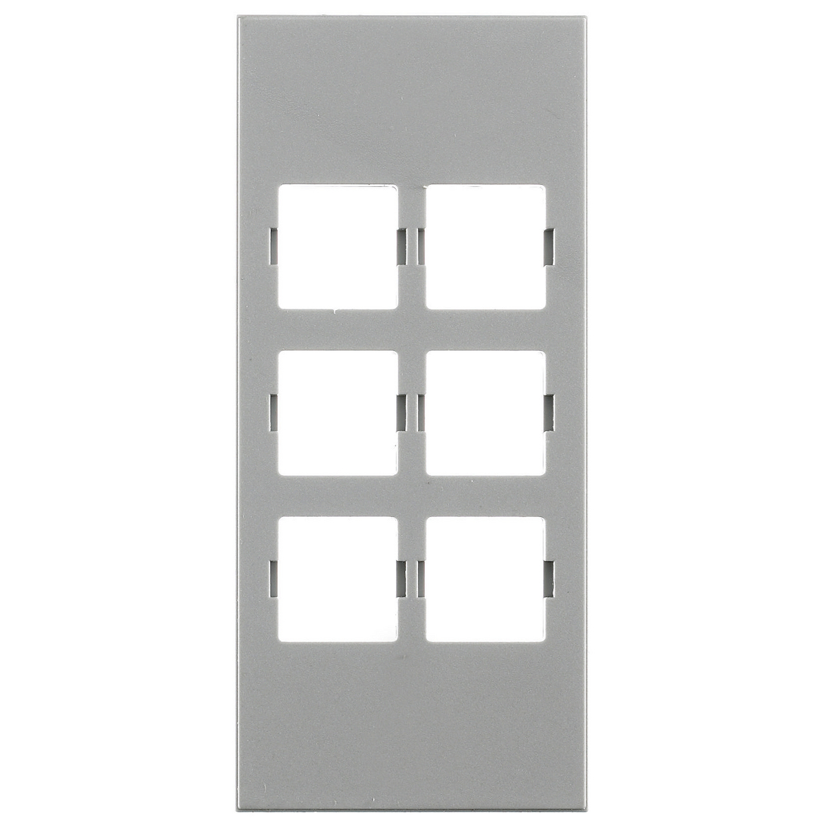 MULTICONNECT System, Face Plate, Snap In, LUCENT, Gray HBLLT309GY