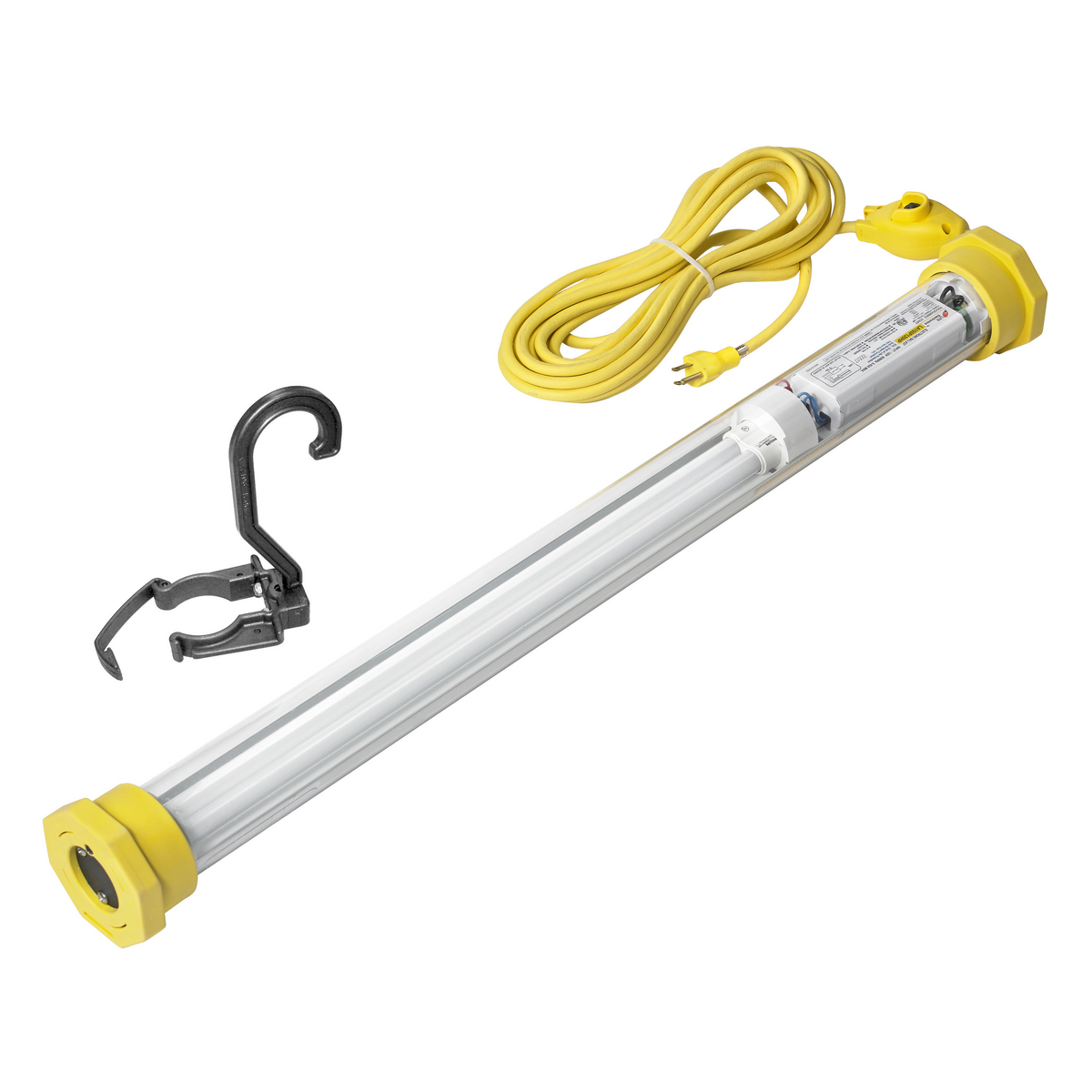 Temporary Lighting Products, 34.5 in.Fluorescent 50w, 3750 Lumen Output, 25' Cord | BRYML5025 | Bryant
