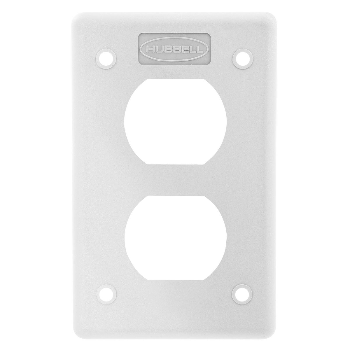 Wallplates and Boxes, Box Covers, 1Gang, 1) Duplex Opening, For Portable Outlet Box, White