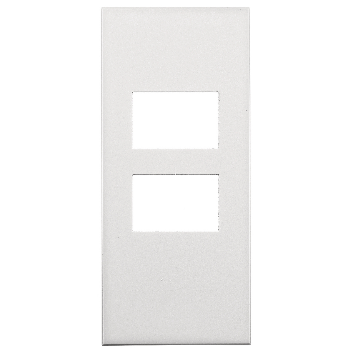 MULTICONNECT System, Face Plate, Snap In, SIEMON 2, White