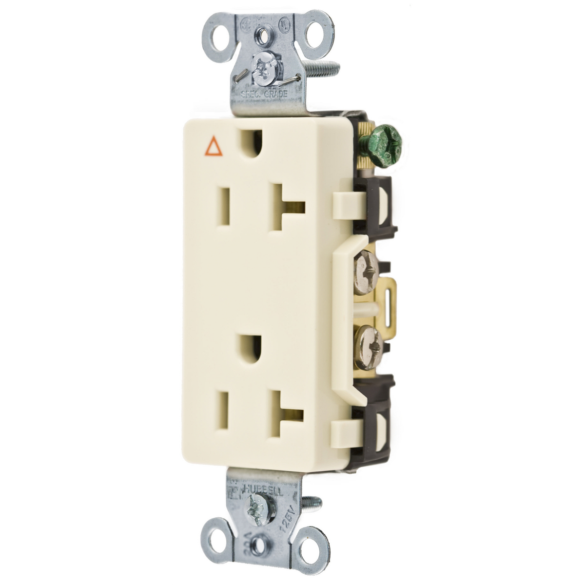 Product image for Hubbell IG20DRALCOMM STYLE LINE S&B WIRED 20A IG DUP AL
