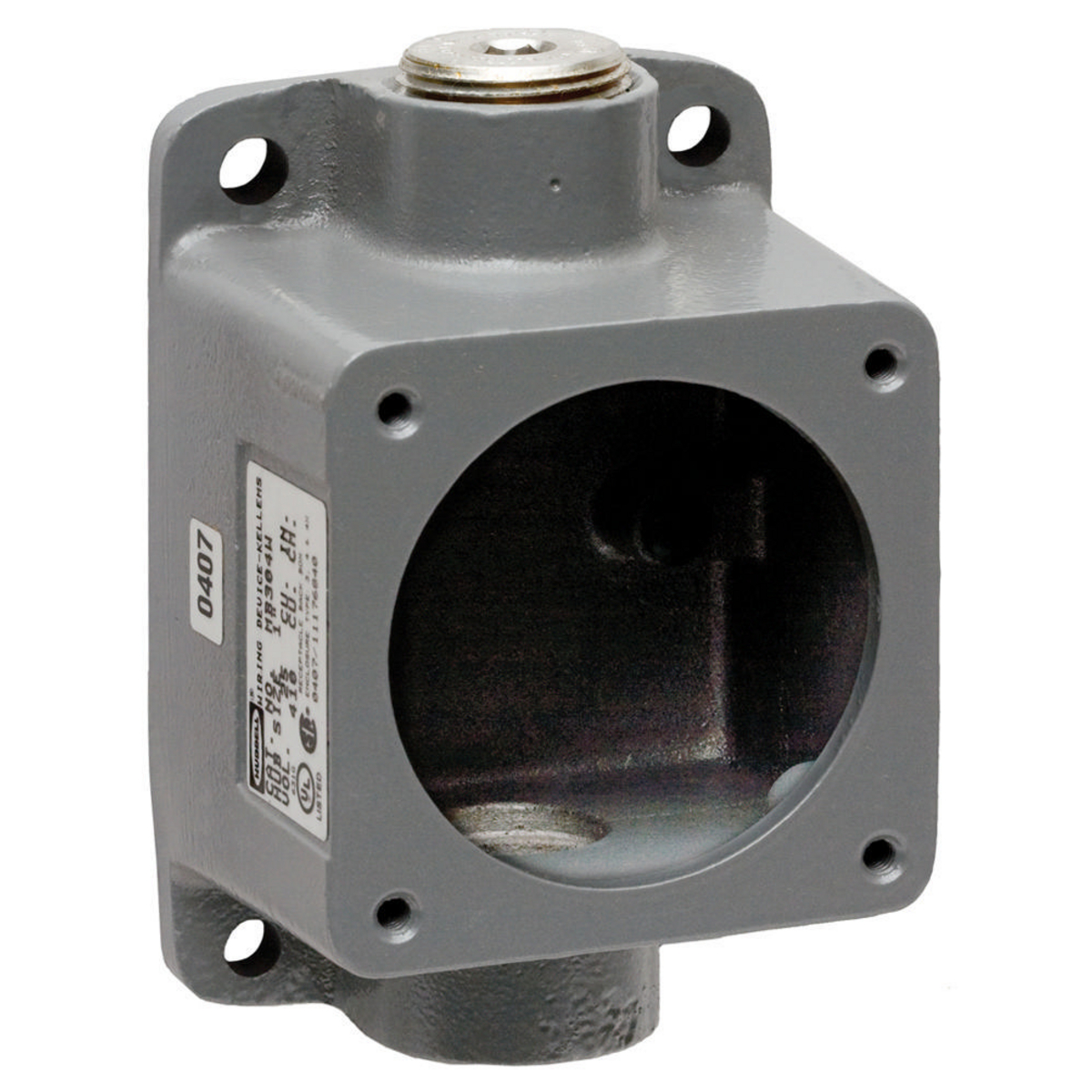 Product image for Hubbell MB304W PS, INS, FT BOX, 30A, 1" HUB, ALUM