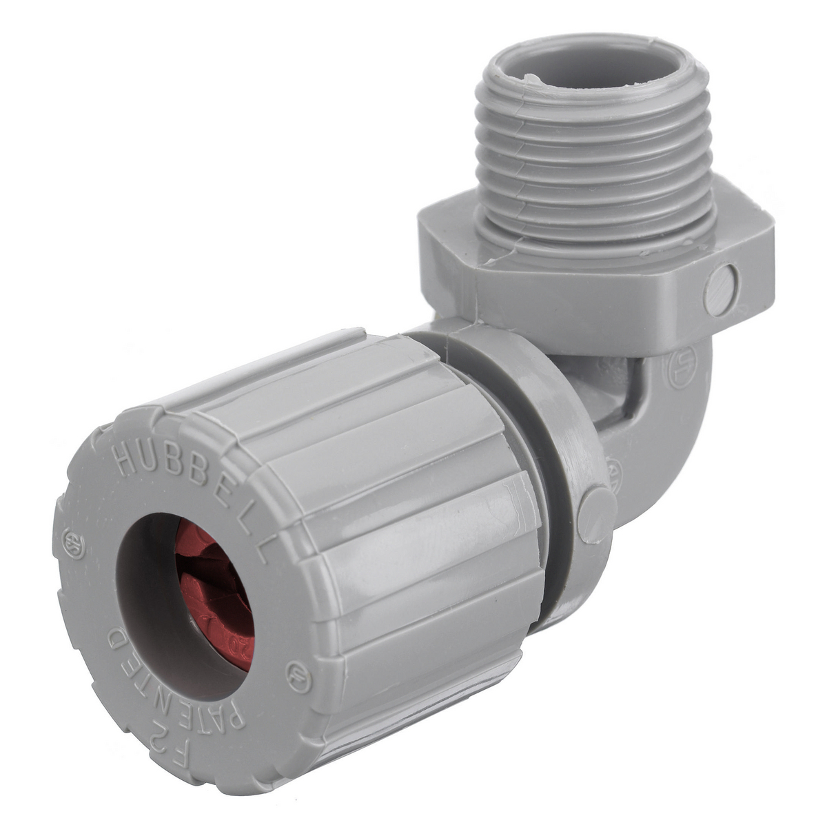 Product image for Hubbell / Kellems NHC-1021-CR 1/2" x .19"-.25" 90deg Male Cord Connector - Nylon