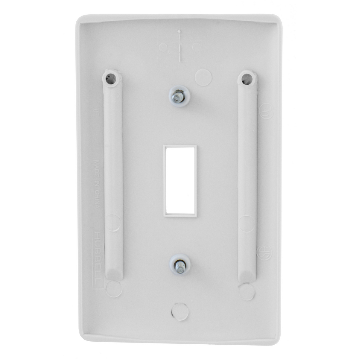 Wallplates and Box Covers, Wallplate, Nylon, MidSized, 1Gang, 1