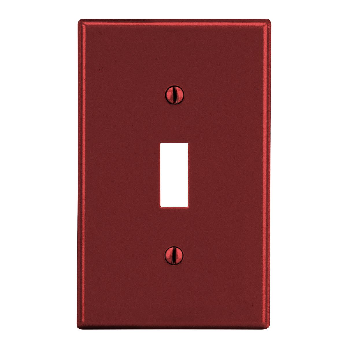 WALLPLATE, 1-G, TOG, RED