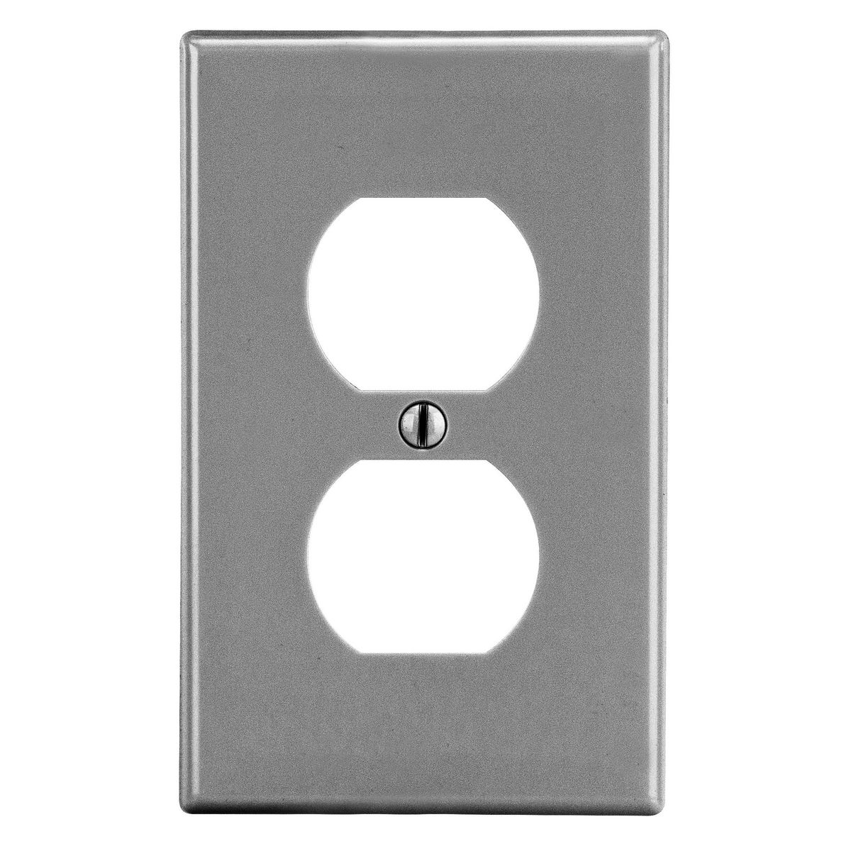 WALLPLATE, 1-G, 1) DUP, GY