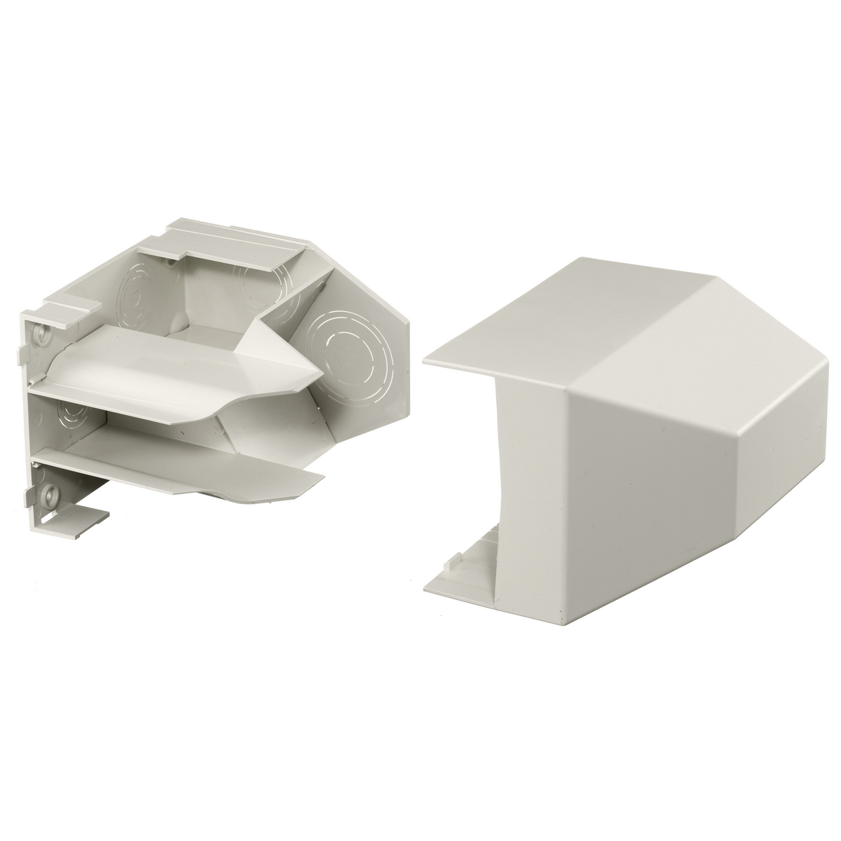 Product image for Hubbell PB3CACF Office White Non-Metallic Conduit Adapter