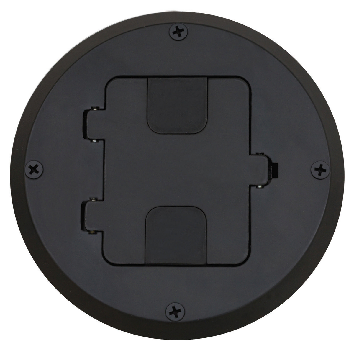 Hubbell RF515BK Floor Box Kit Wood Floor Type 1-G Black
