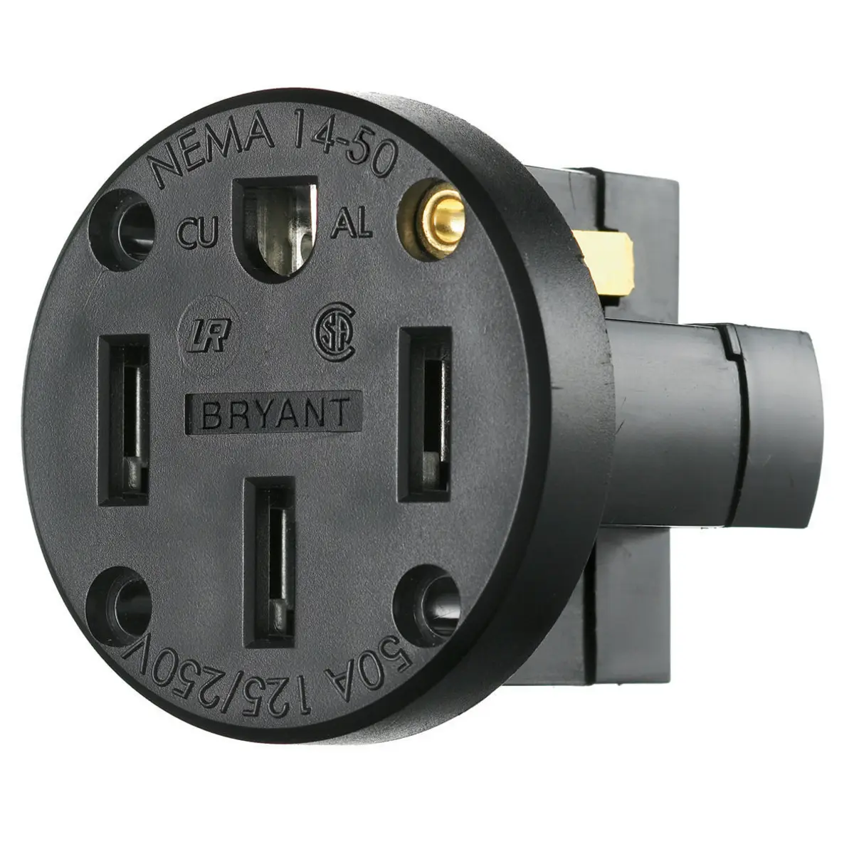 Black Range Receptacle Bryant Electric RR350 Outlet