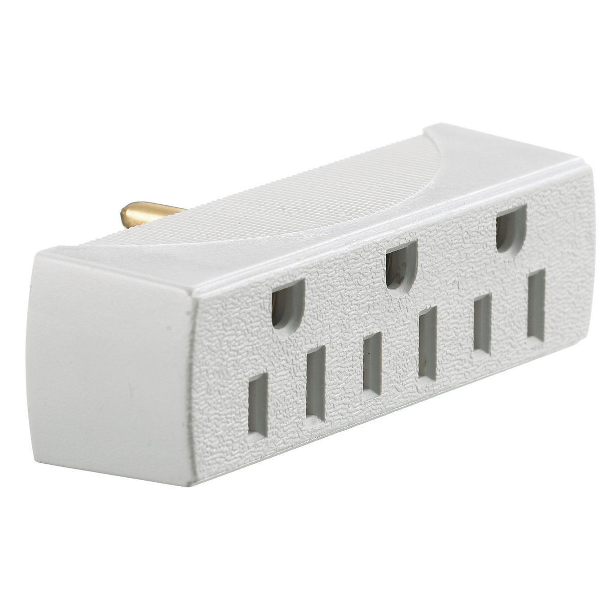 TAP, SINGLE TO 3 OUTLET, 15A 125V, WHITE