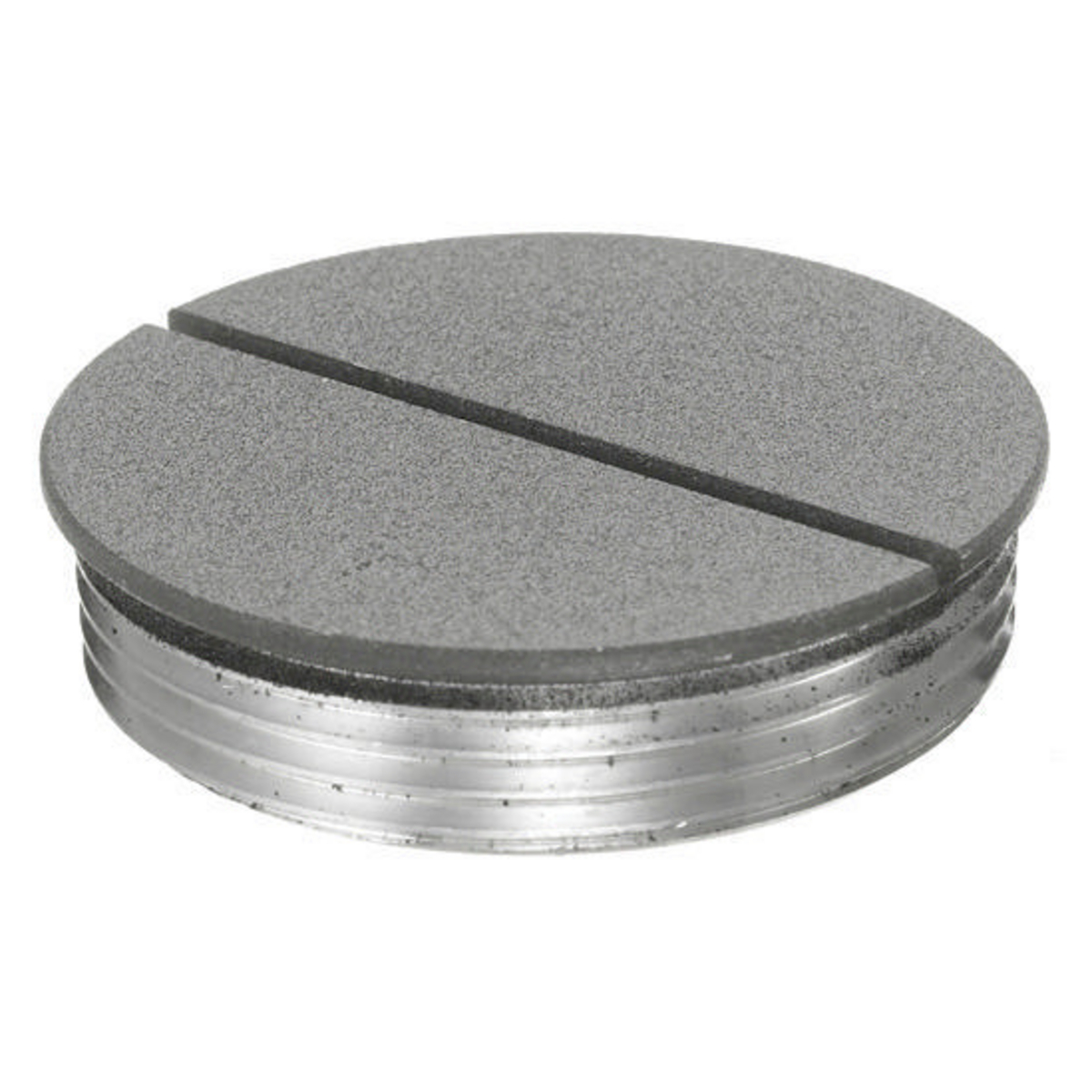 Flush Threaded Plug, 11/2", Gray Finish S1FP15GY Hubbell