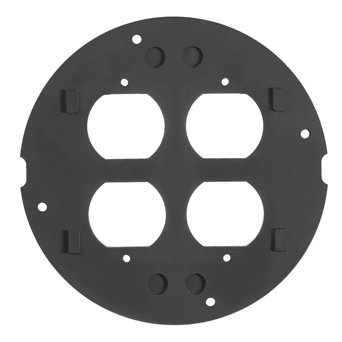 Product image for Hubbell S1SPDU Duplex/Duplex Concrete Floor Box Fire Rated Poke-Through Subplate