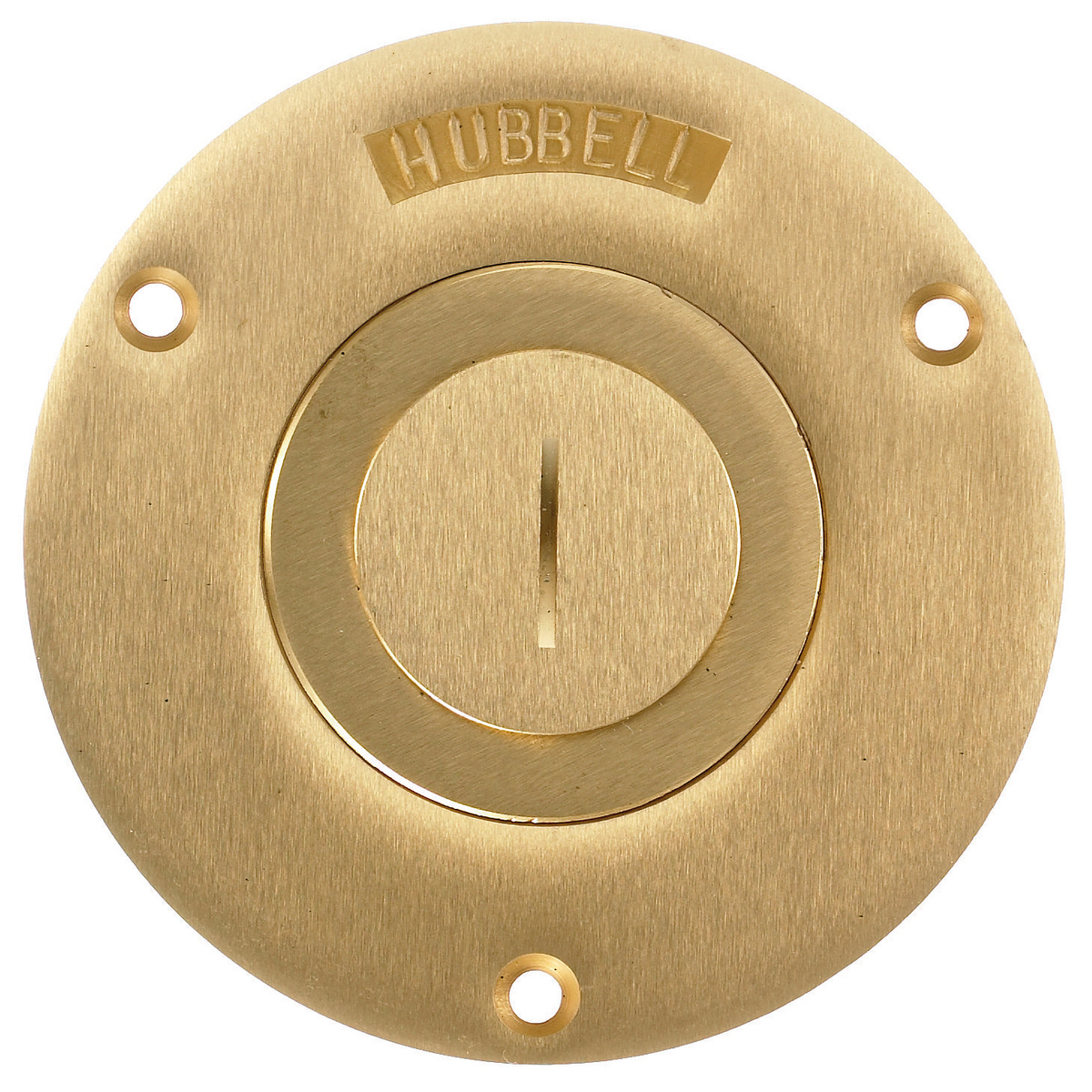 WITH FREE SHIPPING!! HUBBELL S2725 Brass Round Floor Box Cover 2 1//8 x 1/"